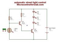 Automatic Street Light Control Circuit Diagram