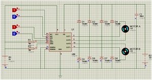 Circuit diagram of L298N motor driver