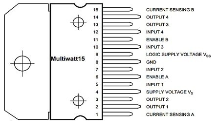 L298n Motor Driver Ic Pinout Features Applications And Example