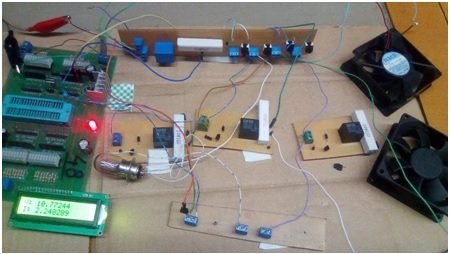 Energy management system circuit diagram using pic microcontroller