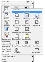 Structures in LabVIEW: Loops, case and sequence structures