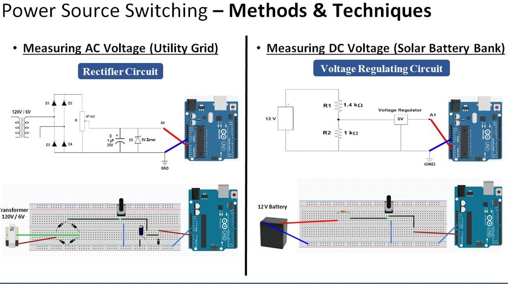 Automatic power source selector circuit diagram