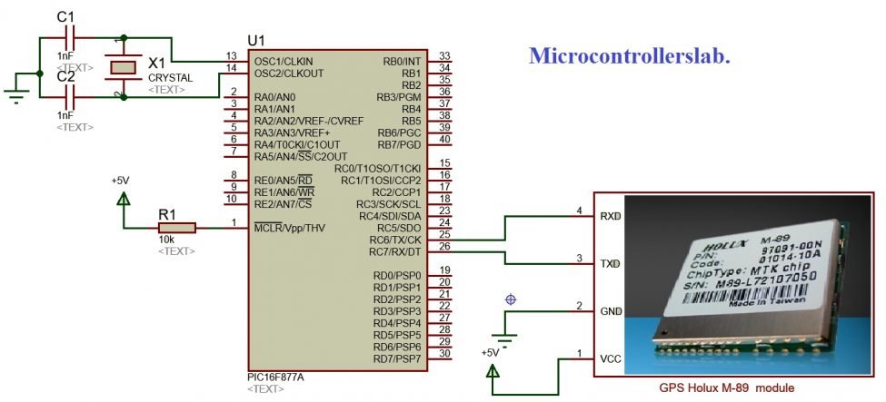 Holux M-89 GPS module interfacing with pic microcontroller