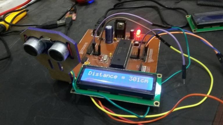 ultrasonic sensor interfacing with pic microcontroller