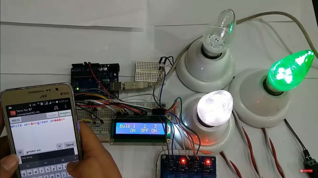 Bluetooth Based Home Automation project using Arduino