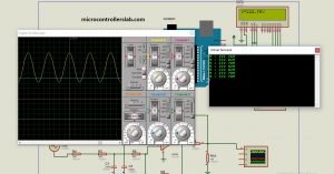 simulation of ac voltage measurement using arduino