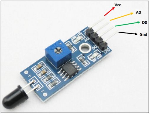 flame sensor pinout pic microcontroller