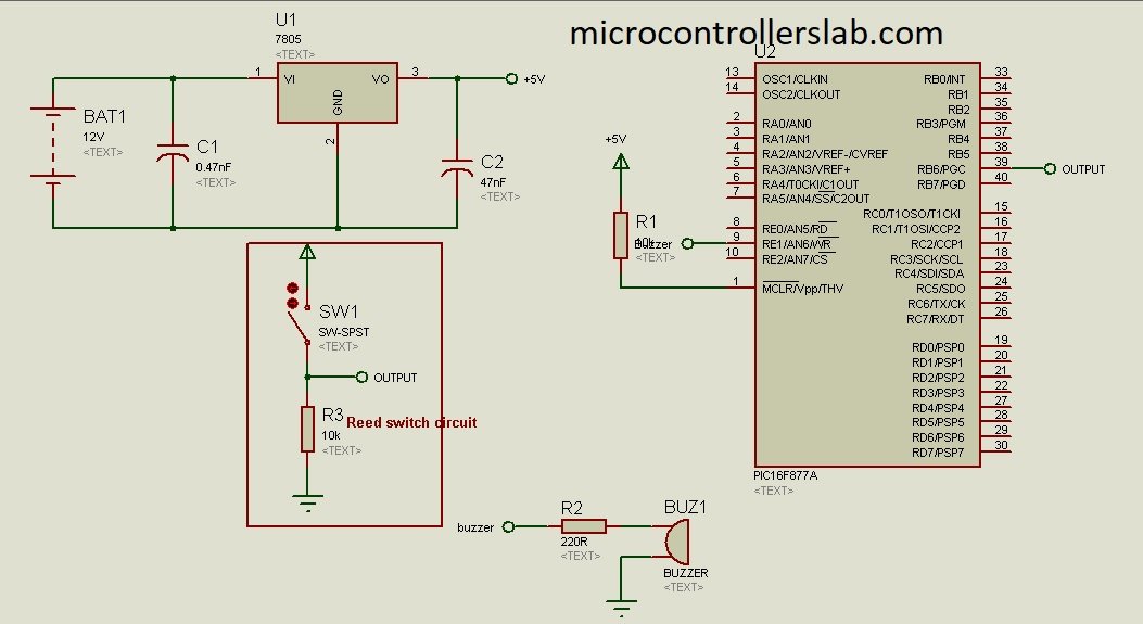 magnetic field detection using pic microcontroller