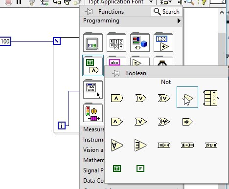 Not placement in labview