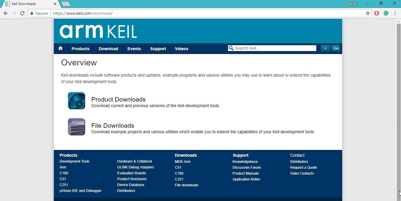 3 download page Keil IDE