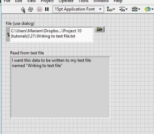 Reading and writing to text files in labview : tutorial 21