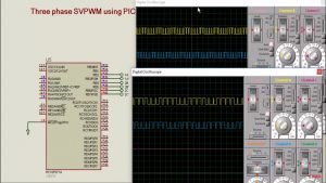 three phase SVPWM using pic microcontroller PIC16F877A