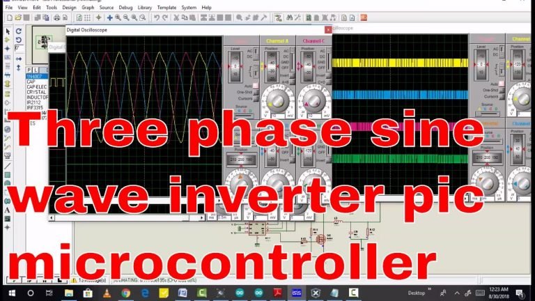 three phase sine wave inverter pic microcontroller
