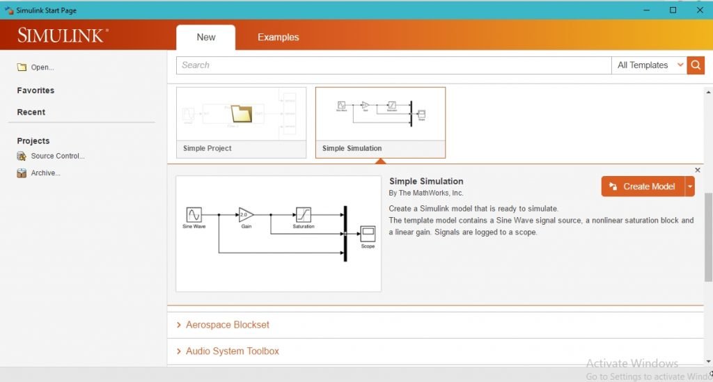 Getting started with Simulink 