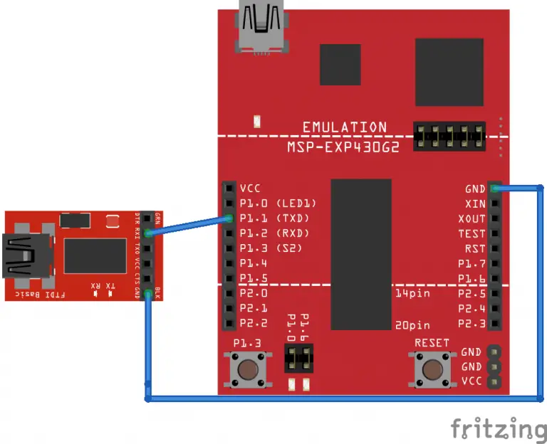 UART Serial communication with MSP430 microcontroller