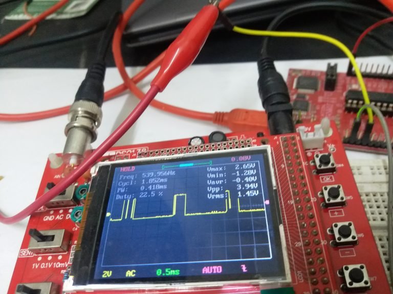 PWM generation using MSP430 microcontroller