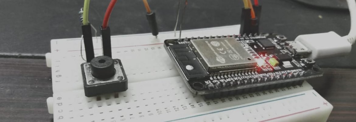 push button interfacing with esp32