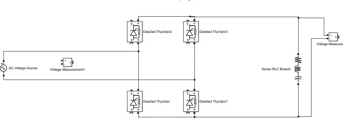 Implementation of controlled rectifiers in Simulink MATLAB