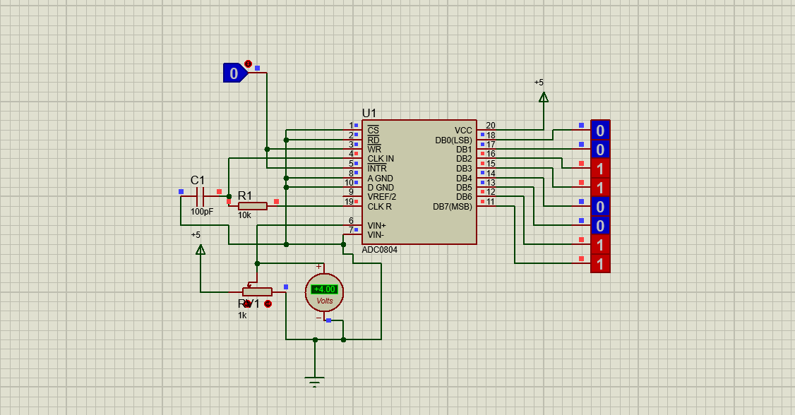 Adc0804 Adc Introduction Pinout Features And Example Circuits 7838