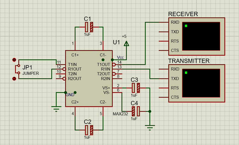 Max232n типовая схема включения