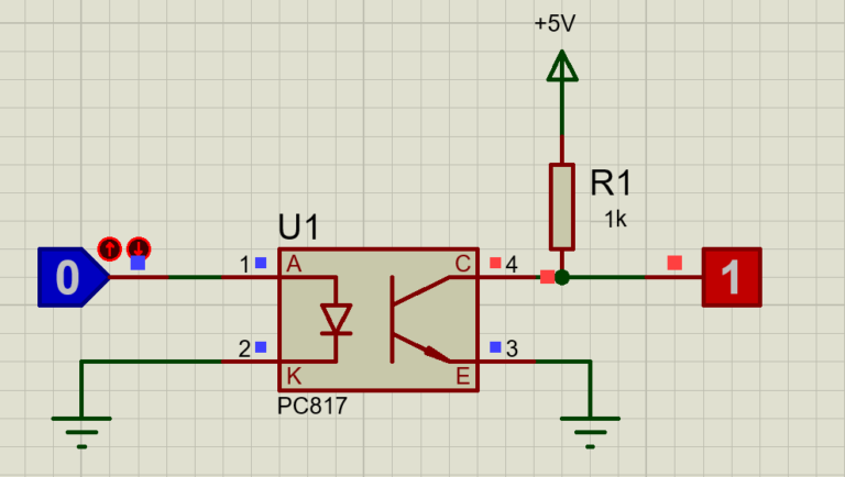 PC817 optocoupler circuit