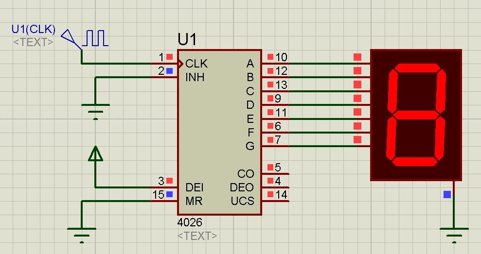 Cd4026be схема включения