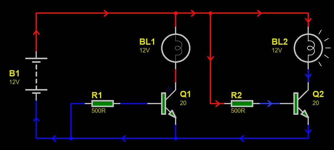 transistor as a switch