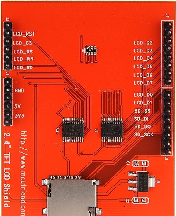2.4 TFT LCD Module Pinout diagram Configuration