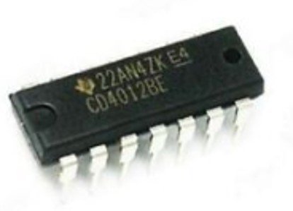 CD4012 dual 4 input NAND gate IC