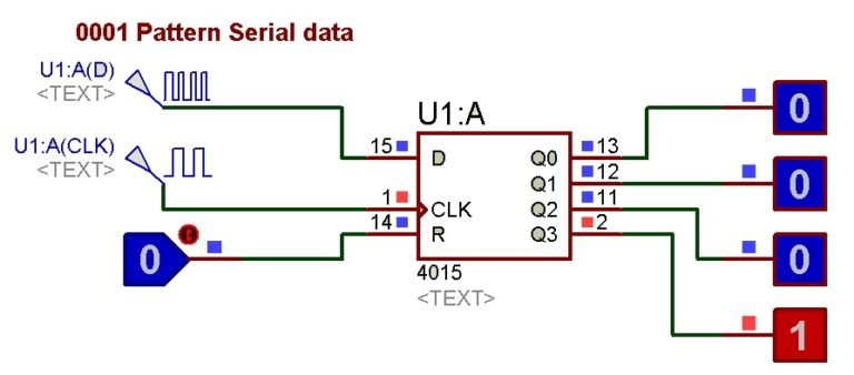 Cd4015 схема включения