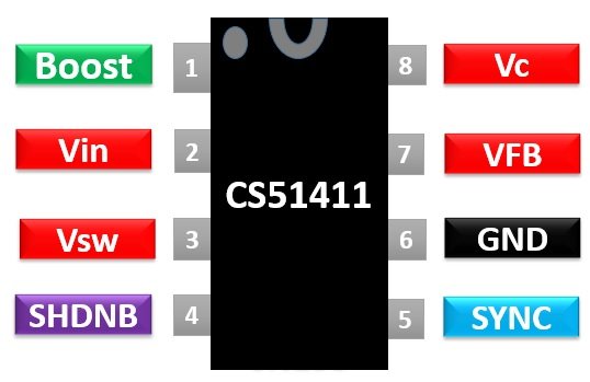 CS51411 pinout diagram