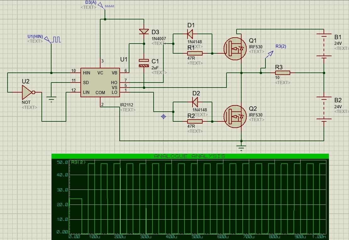 Ir2103 схема включения