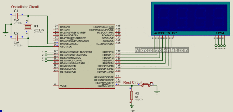 7 Segment Display Interfacing With Pic Microcontroller Examples 3529