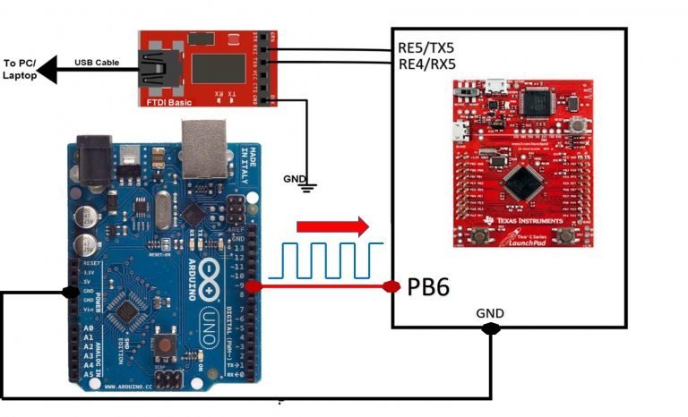 TM4C123 Timer in Input Edge Time Mode - Pulse Duration Measurement