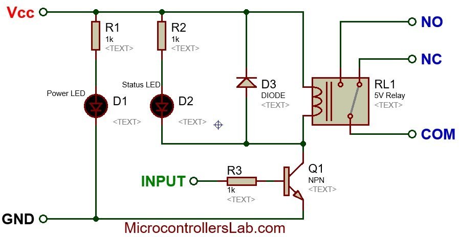 Single Relay Module Circuit Diagram