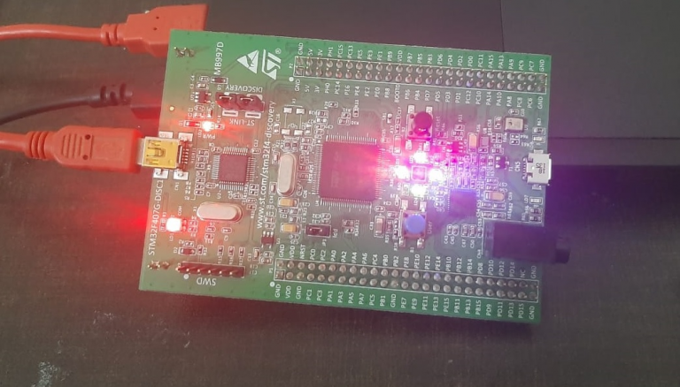 LED Blinking STM32F4 discovery board