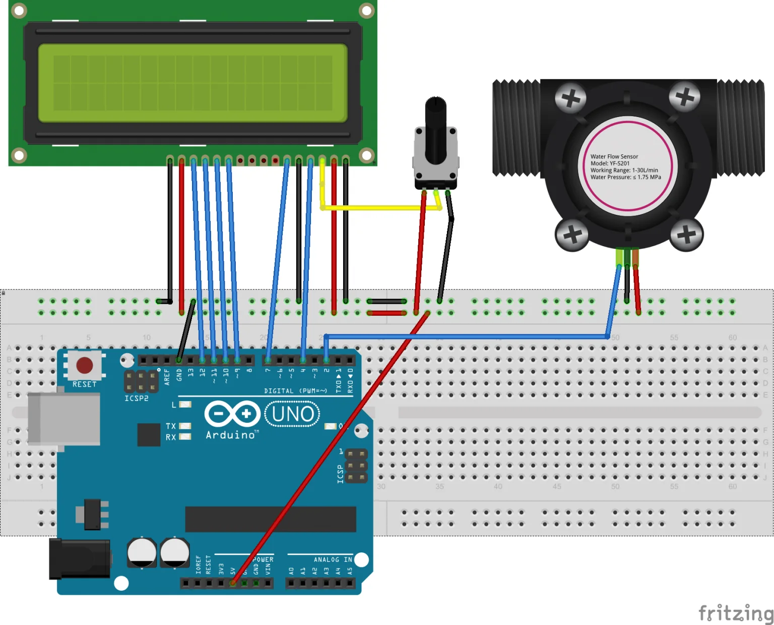 Water Flow Sensor Pinout And Interfacing With Arduino Measure Flow Rate 6731