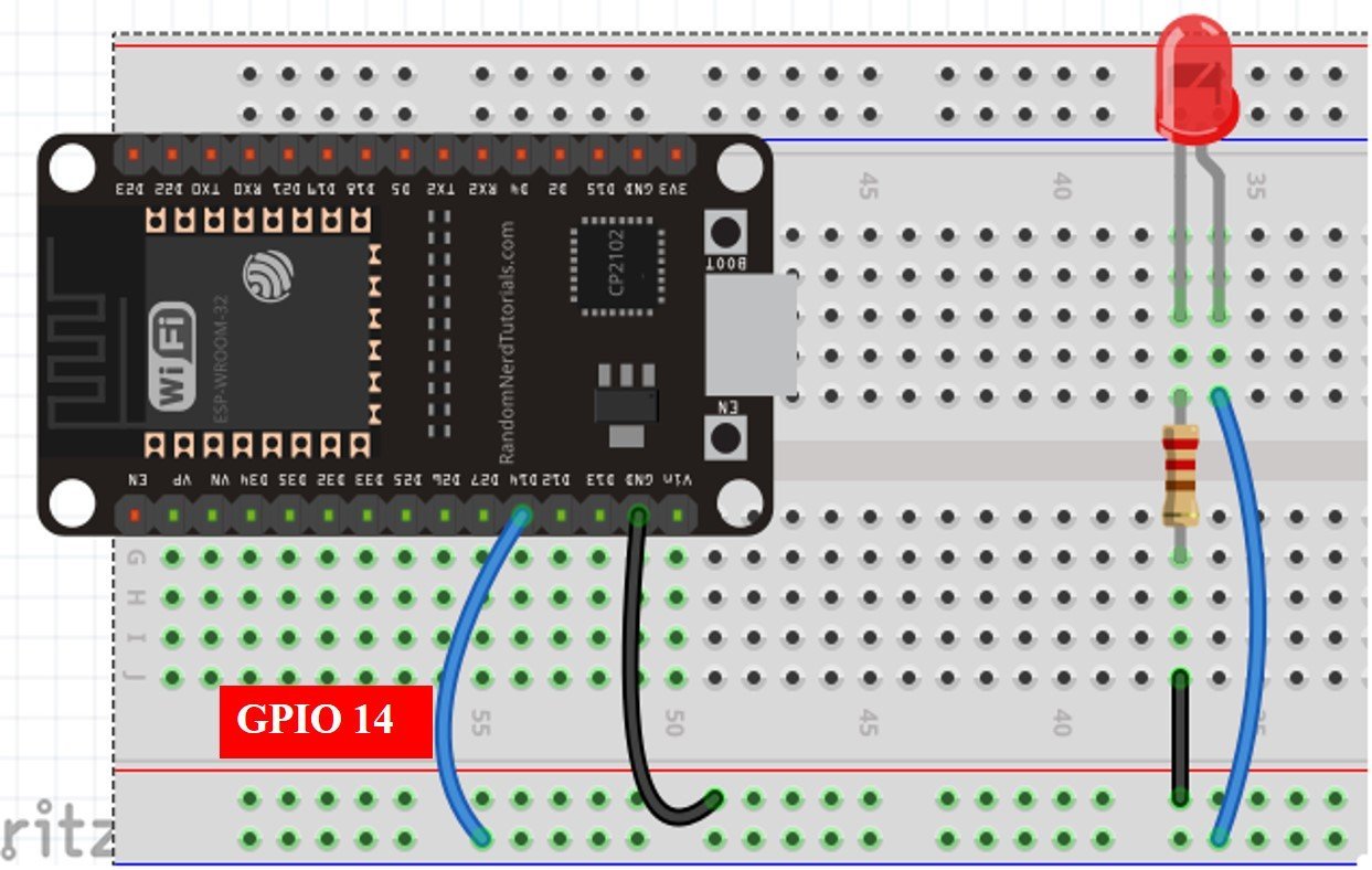 ESP32 PWM Micropython LED Fading circuit