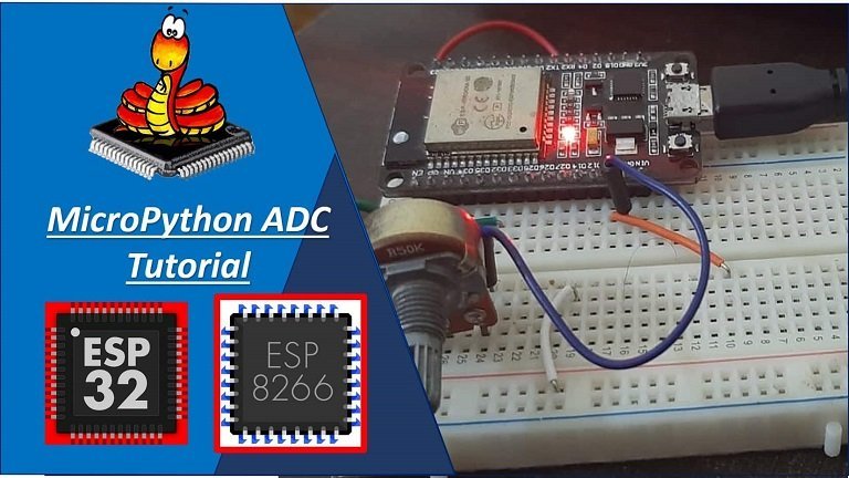 MicroPython ADC Tutorial ESP32 and ESP8266