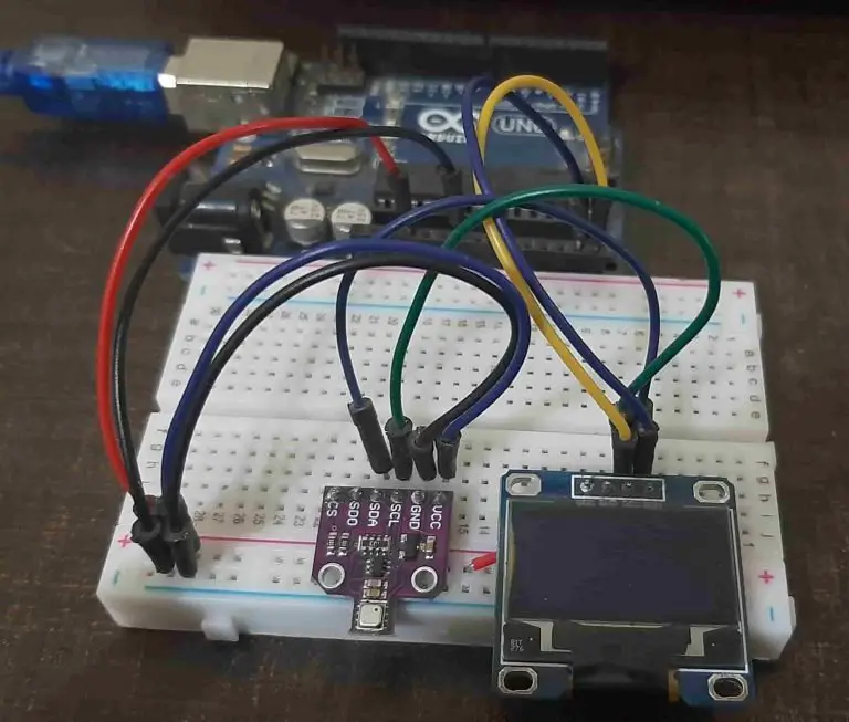 BME680 Interfacing with Arduino and Display Values on OLED