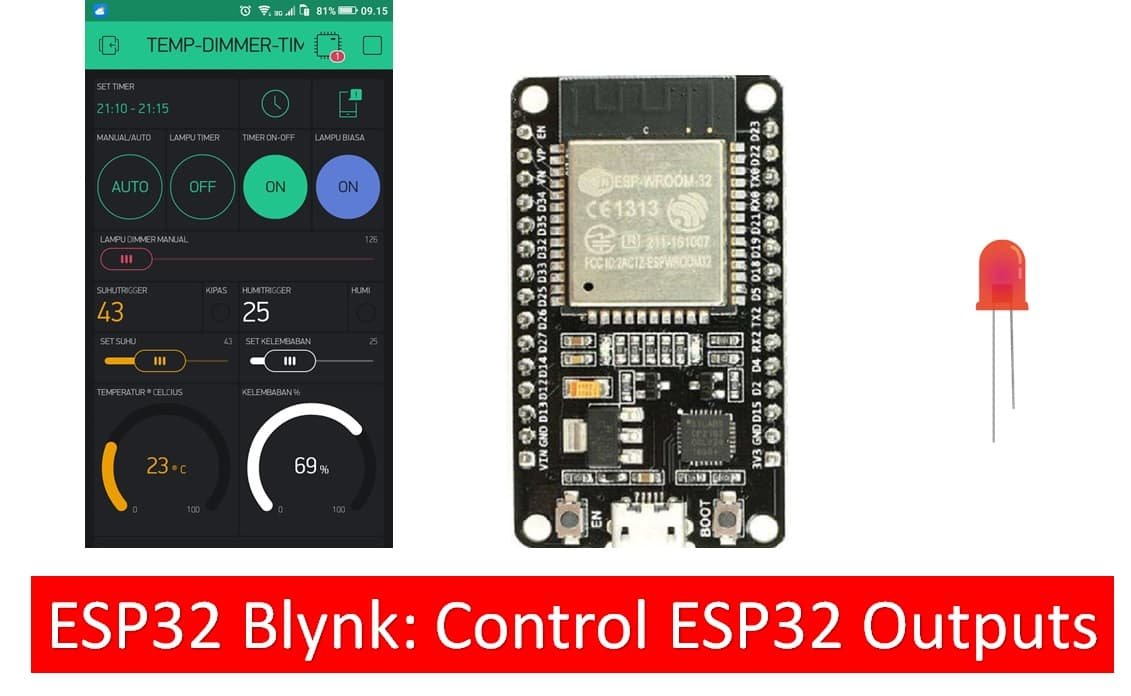 Control ESP32 Outputs using Blynk and Arduino IDE
