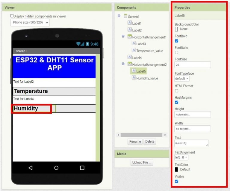 ESP32 Send Sensor Readings from Google Firebase to Android app