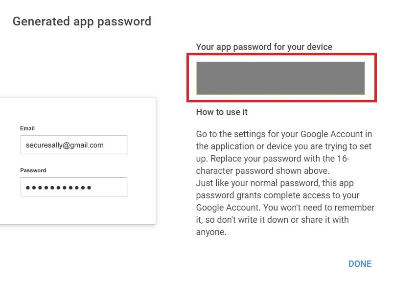 get app password gmail 2