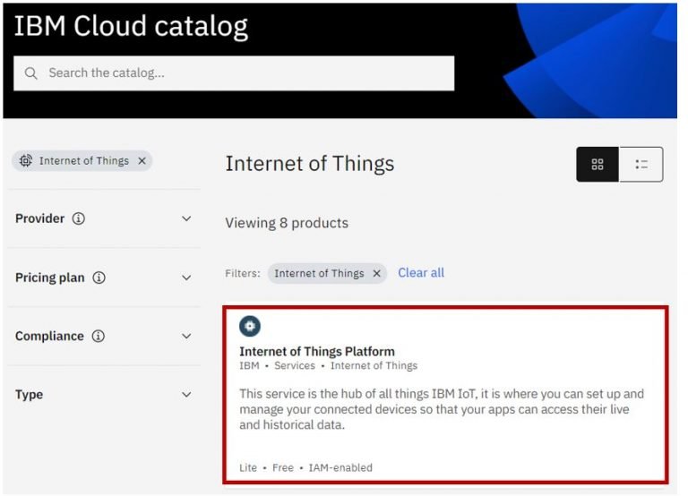 Send sensor Readings to IBM Watson Cloud Platform with ESP8266