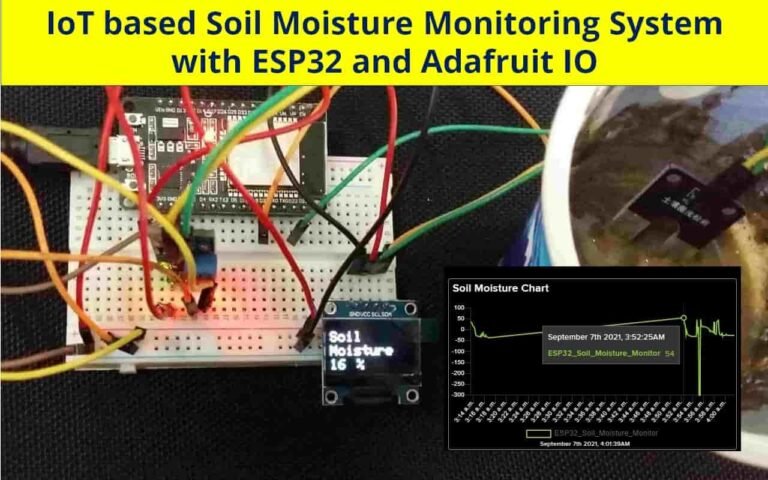 IoT based Soil Moisture Monitoring System with ESP32 and Adafruit IO