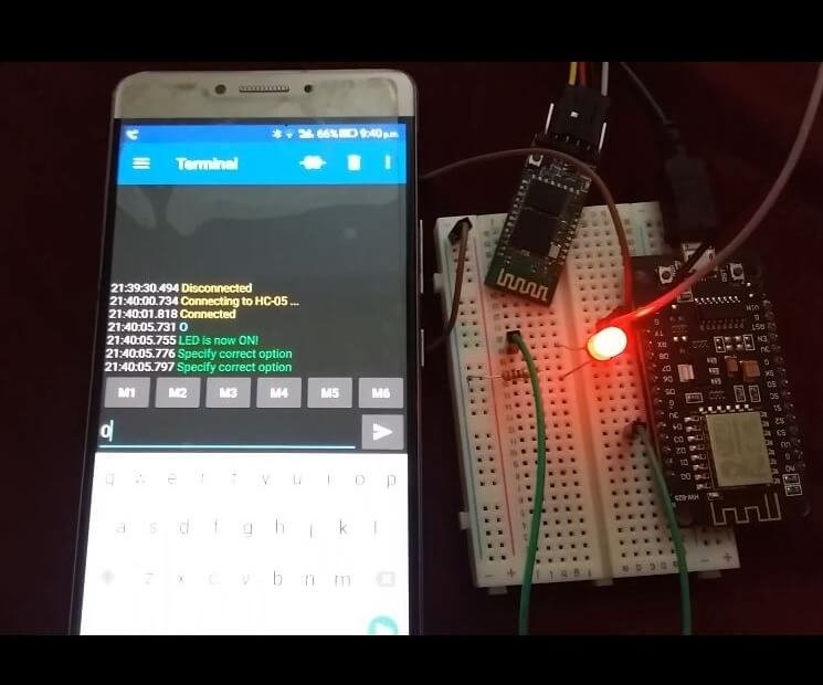 ESP8266 with HC-05 demo