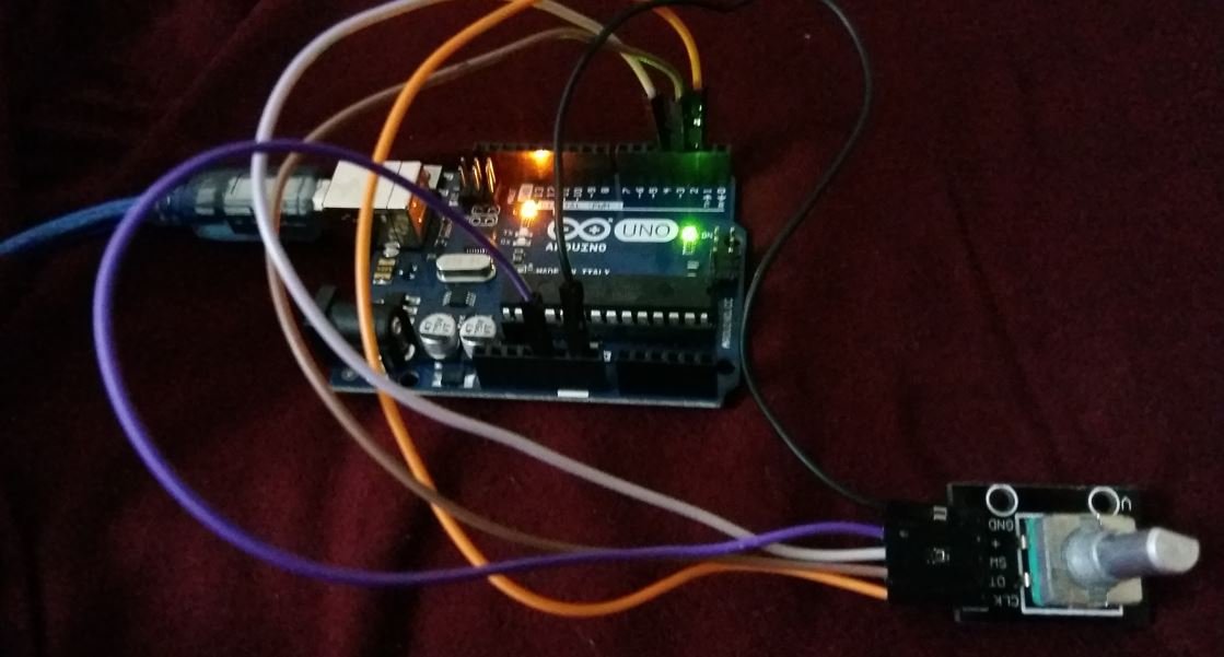 Rotary Encoder with Arduino UNO hardware