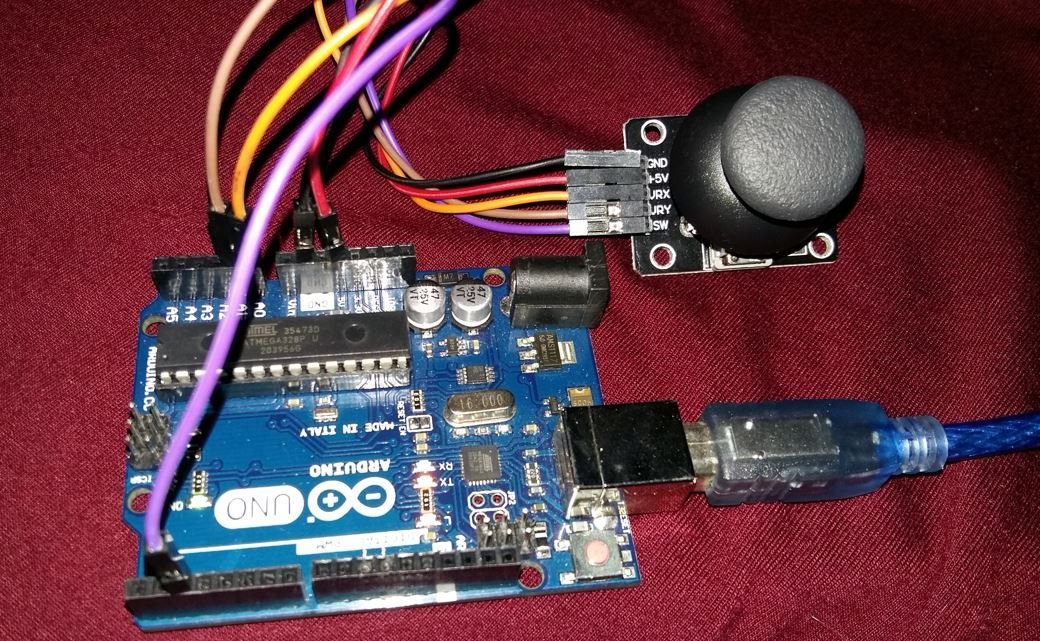 Arduino UNO with Joystick Module hardware