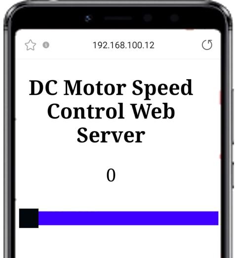ESP32 DC Motor Speed Control Web Server