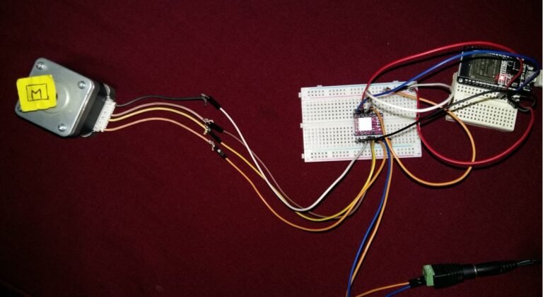 DRV8825 with ESP32 and stepper motor hardware